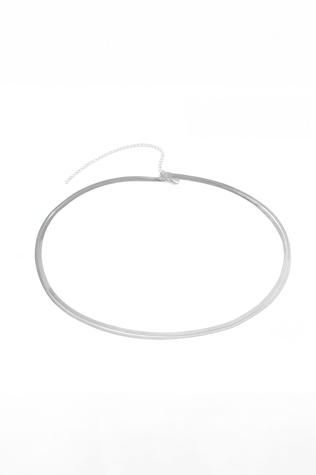 Flat Double Snake Belly Chain Jewelry The Pink Corner