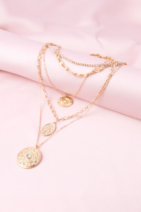 Eye of Protection Coin Necklace (KME0505)