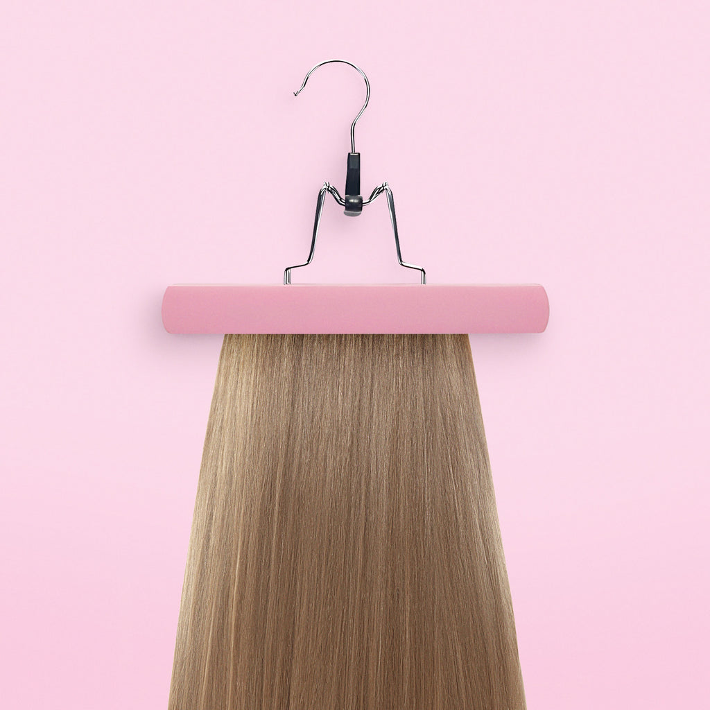 Hair Extensions Hangers Pink