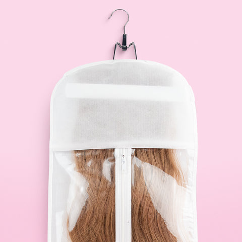 Hair Extensions Travel Bag - White