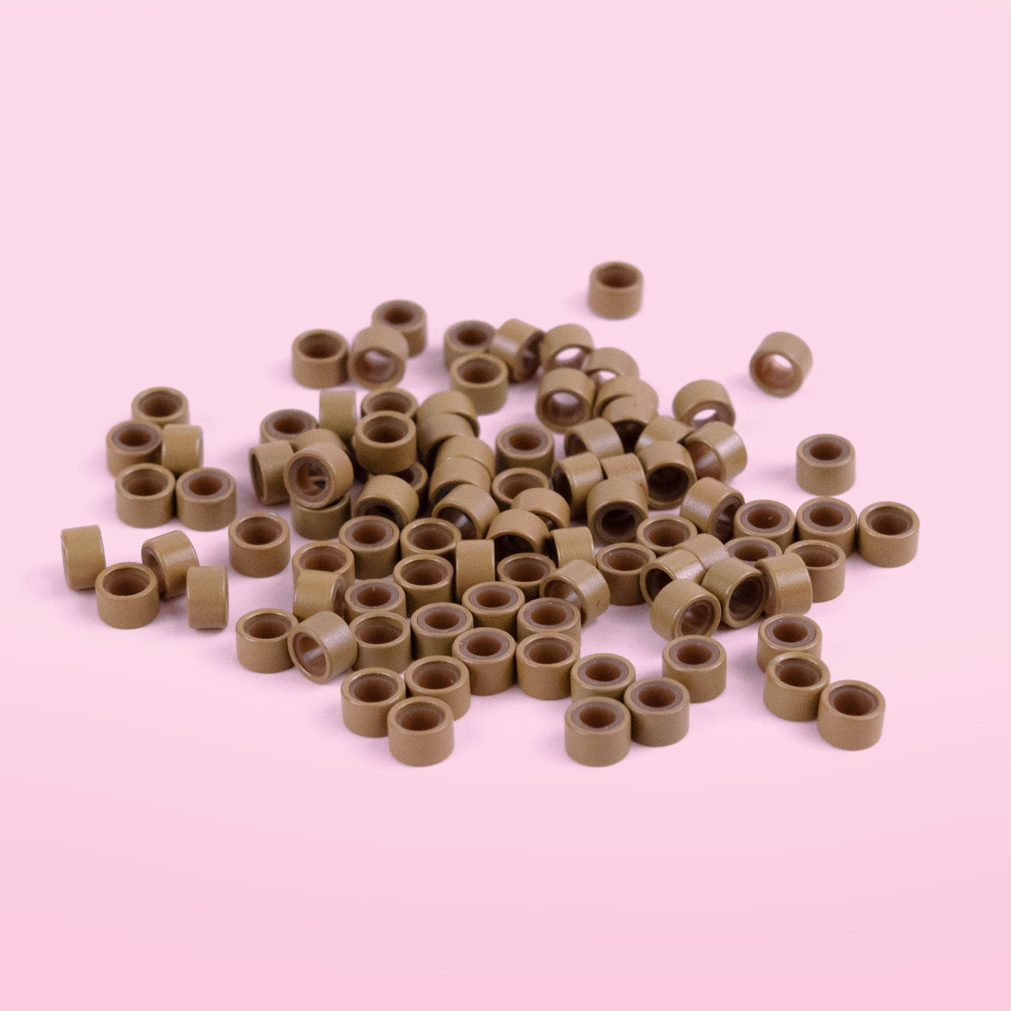 Aluminum Silicon Micro Beads (Dark Blonde) (1000pcs)