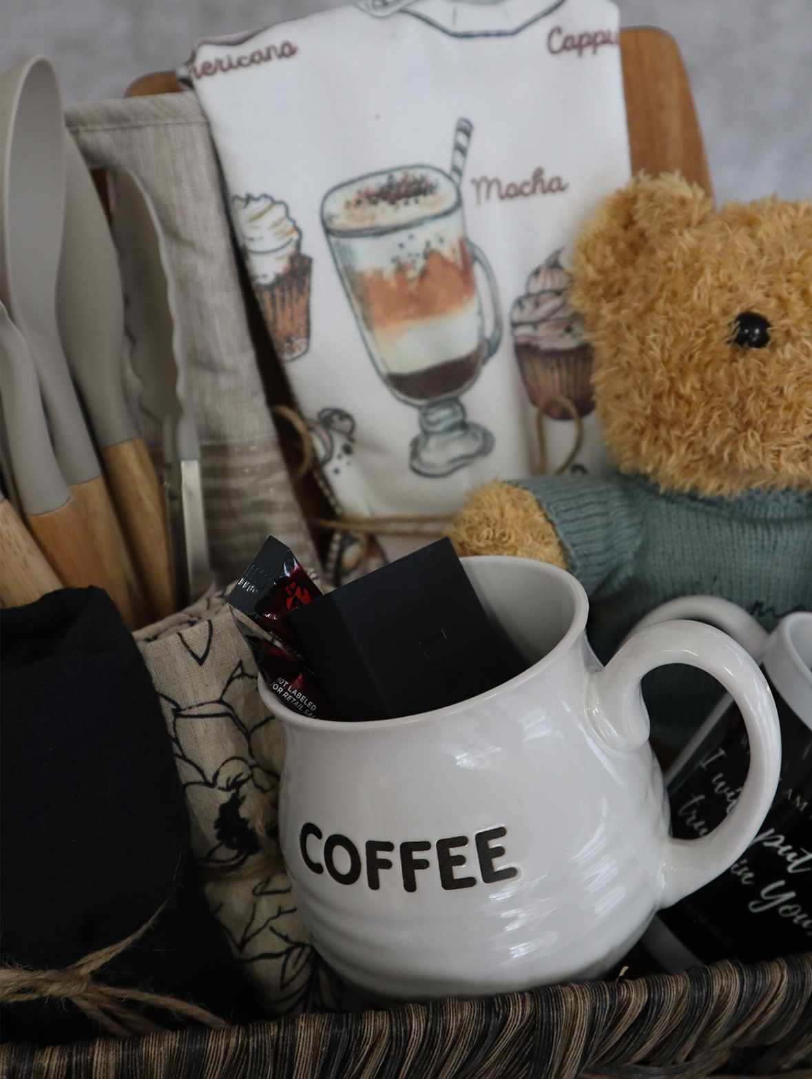 Cozy Coffee Lover’s Basket 🐻☕