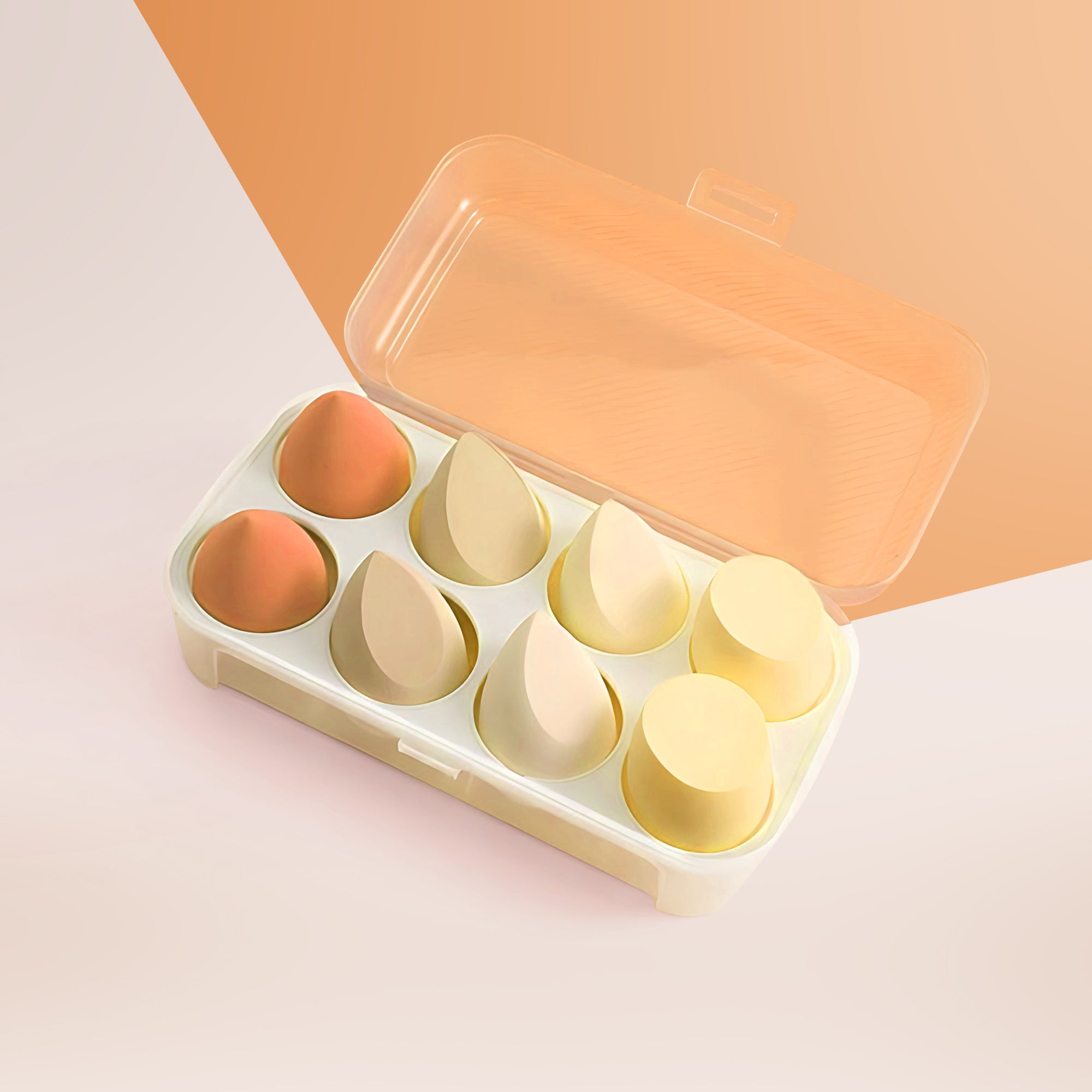 Makeup Sponge Yellow (set of 8pcs)