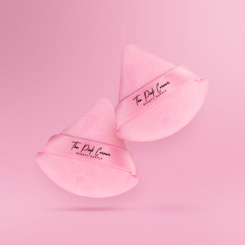 Face Powder puff triangle - Pink