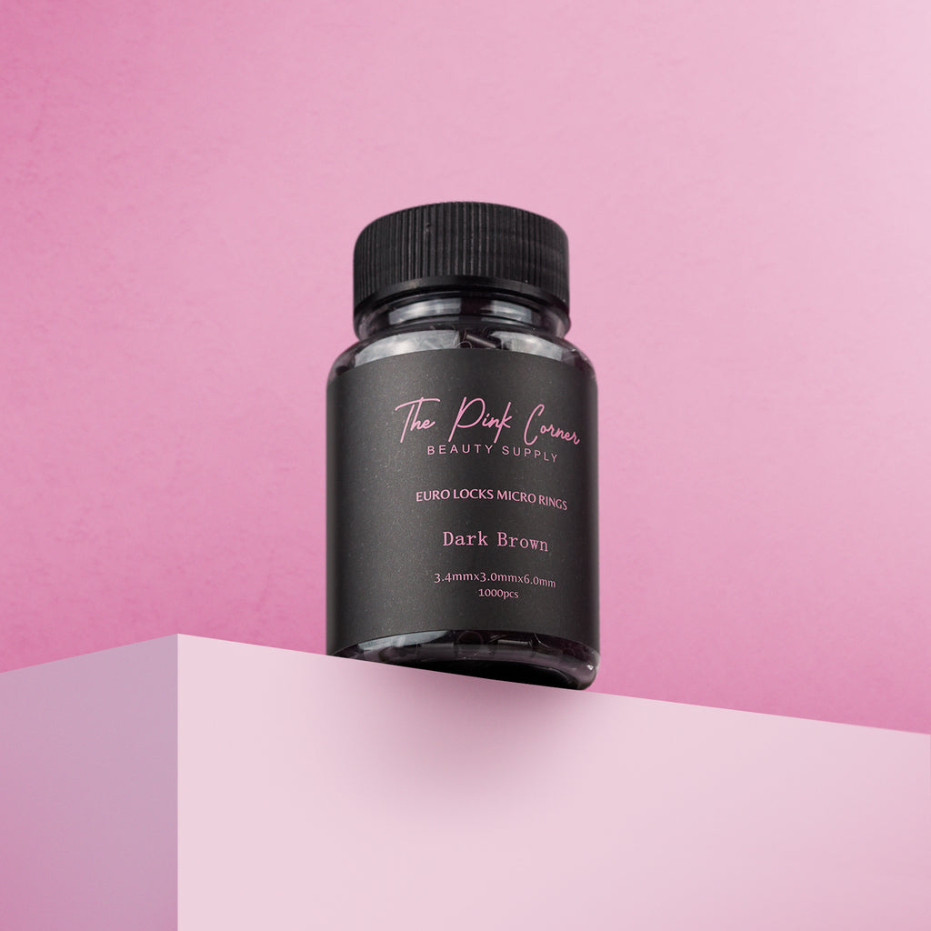 Euro Locks Micro Rings (Dark Brown) (1000pcs)