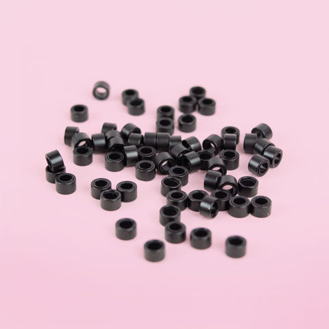 Aluminum Silicon Micro Beads (Black) (1000pcs)