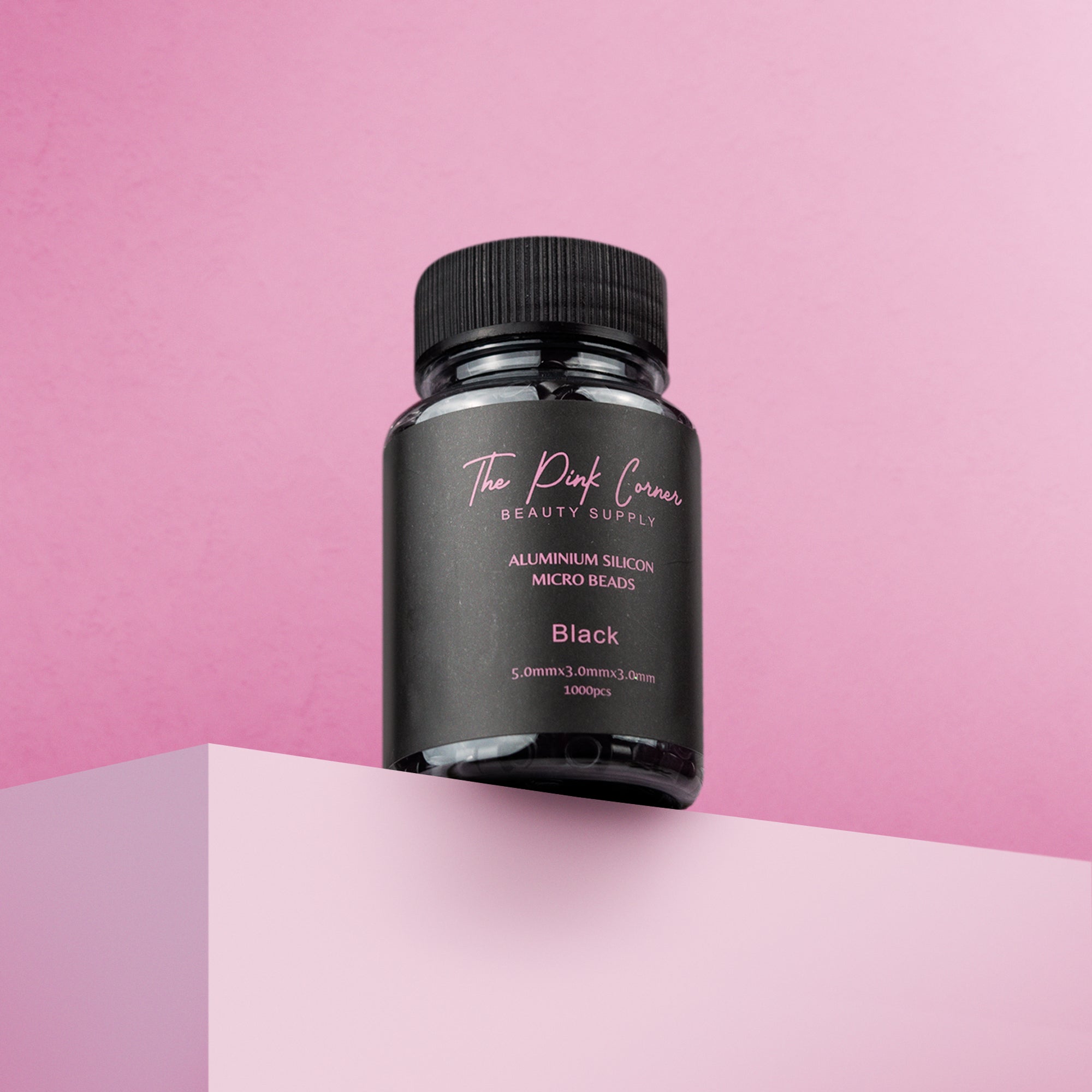 Aluminum Silicon Micro Beads (Black) (1000pcs)