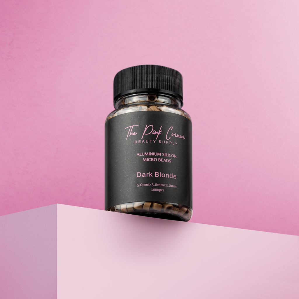 Aluminum Silicon Micro Beads (Dark Blonde) (1000pcs)